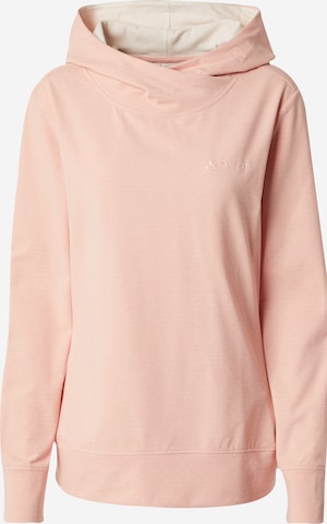 VAUDE Athletic Sweatshirt 'Tuenno' in Pink: front