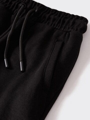 MANGO KIDS Tapered Pants in Black