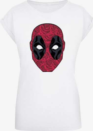 Maglietta 'Deadpool - Head Of Roses' ABSOLUTE CULT di colore grigio basalto / bordeaux / nero / bianco, Visualizzazione prodotti