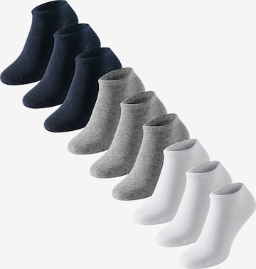 uncover by SCHIESSER Ankle Socks ' Uncover' in Blue: front
