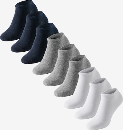 uncover by SCHIESSER Socken ' Uncover' in dunkelblau / grau / weiß, Produktansicht