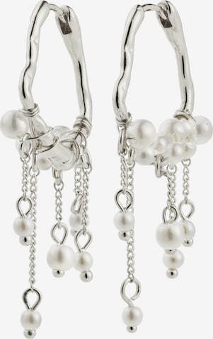 Pilgrim Uhani 'Jasper' | srebrna barva: sprednja stran