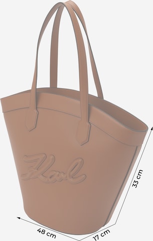 Karl Lagerfeld Μεγάλη τσάντα σε καφέ