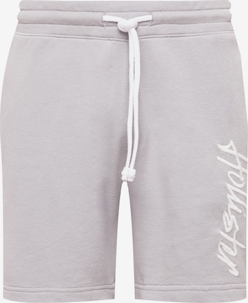 HOLLISTER Regular Trousers in Grey: front