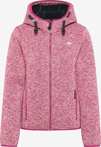 Schmuddelwedda Fleece jas in Roze: voorkant