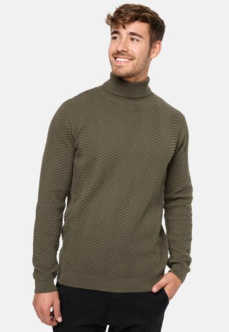 INDICODE JEANS Pullover 'Saini' in Grün: Vorderseite