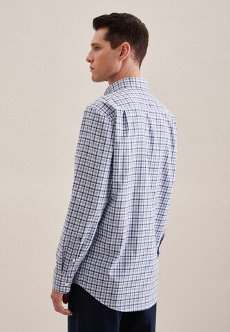 SEIDENSTICKER Regular fit Overhemd 'Smart Essentials' in Blauw