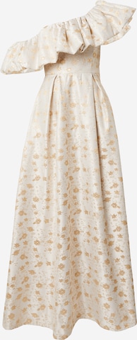 Robe de soirée True Decadence en beige : devant