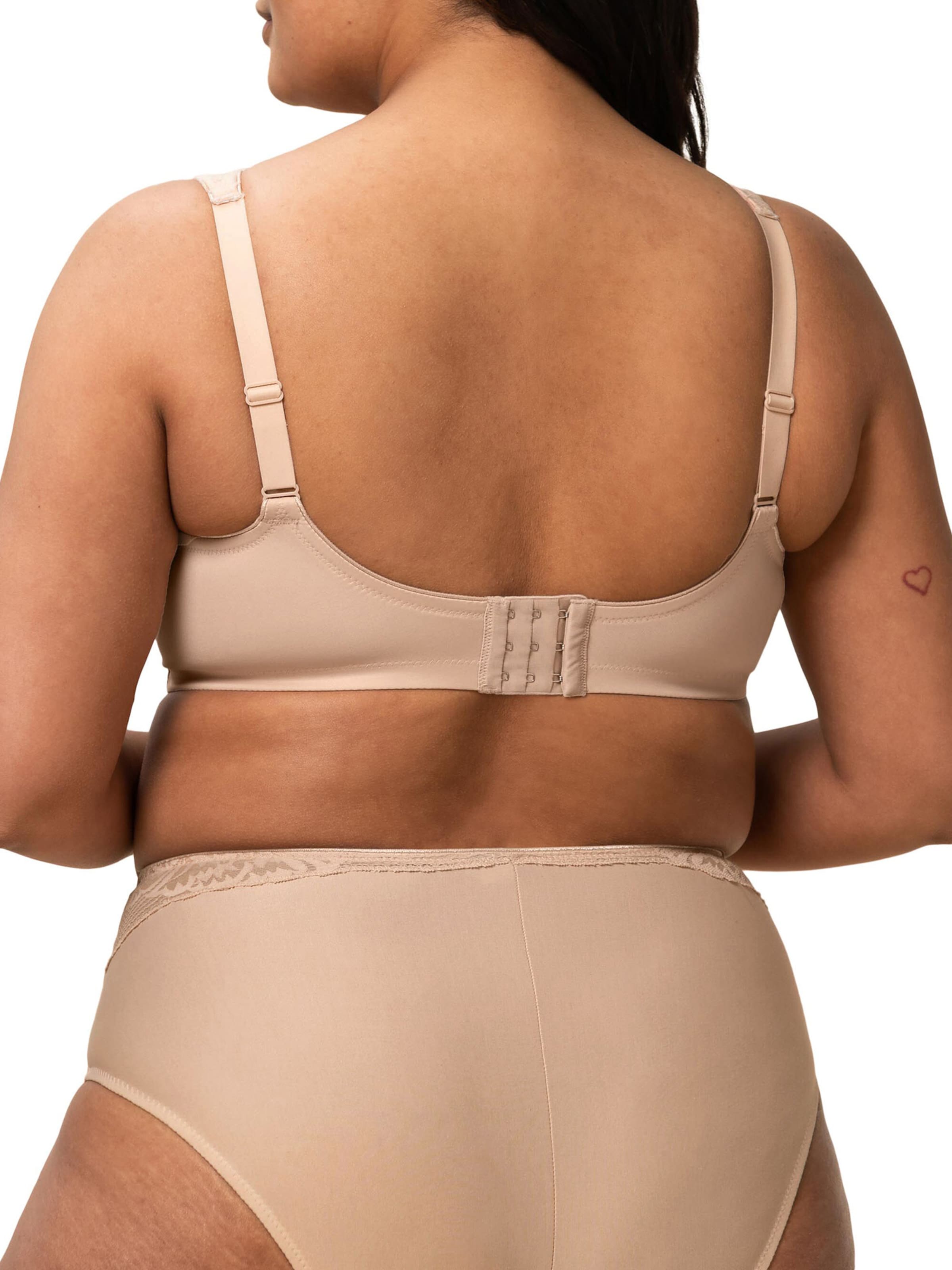 TRIUMPH T-shirt Bra ' Modern Lace+Cotton ' in Beige