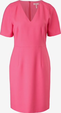 s.Oliver BLACK LABEL Εφαρμοστό φόρεμα σε ροζ: μπροστά