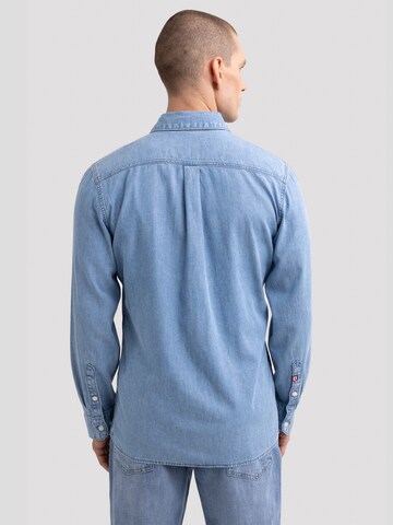 BIG STAR Regular fit Button Up Shirt 'Jason' in Blue