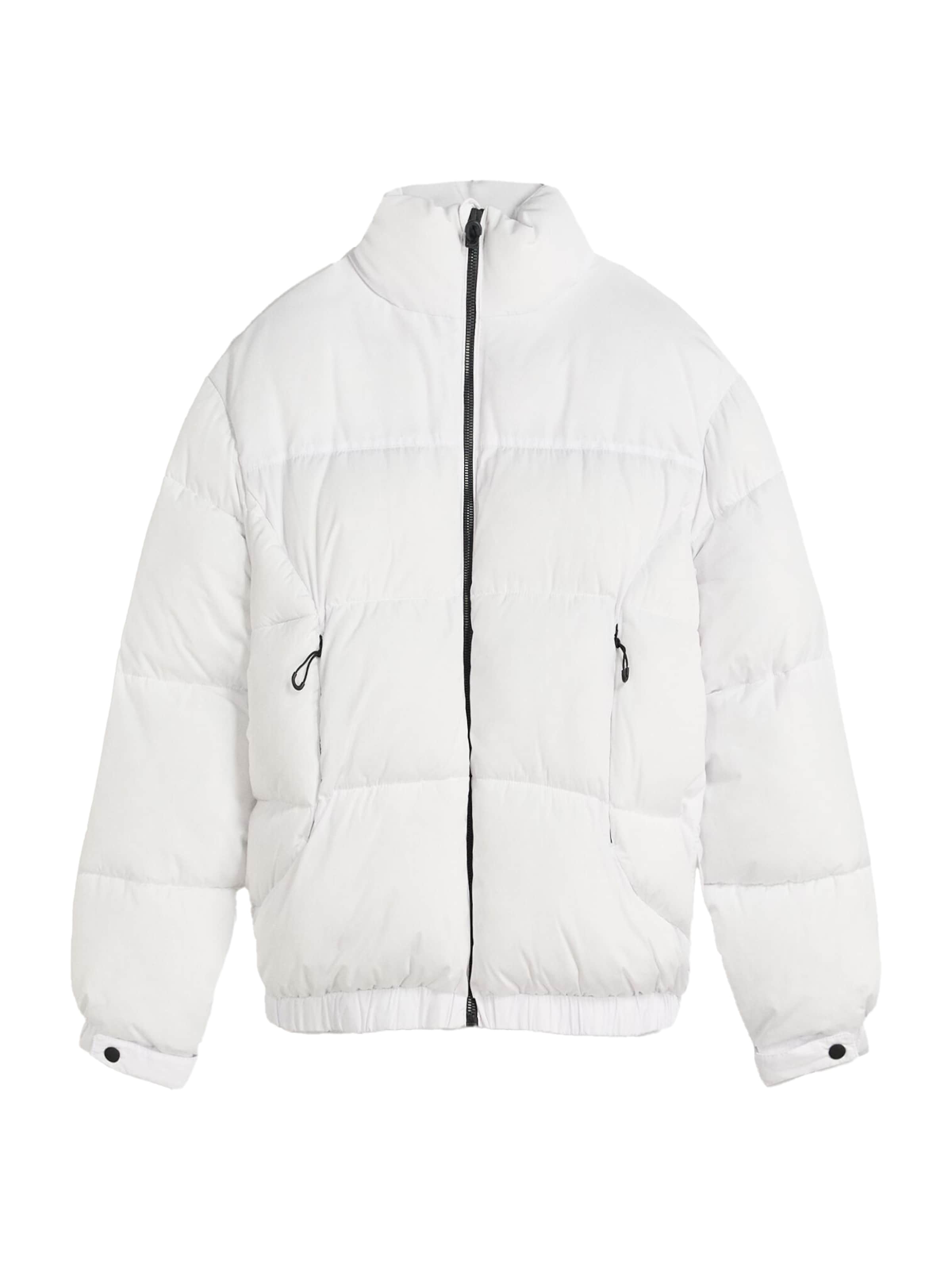 Bershka Talvitakki värissä valkoinen: etupuoli