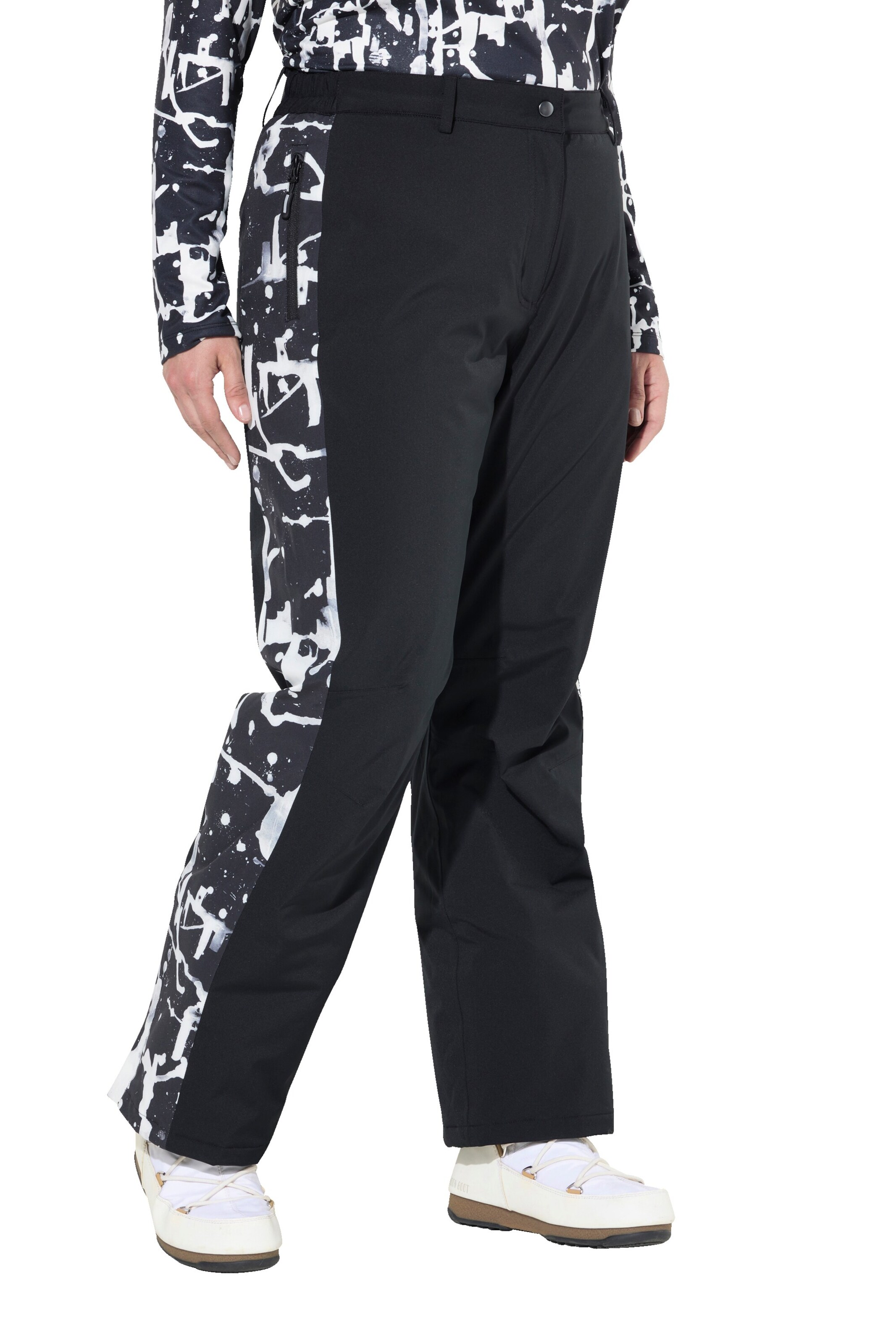 Ulla Popken Regular Outdoor trousers in Black
