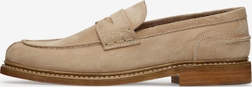 LOTTUSSE Mocassins 'Tuent Band' in Beige: voorkant