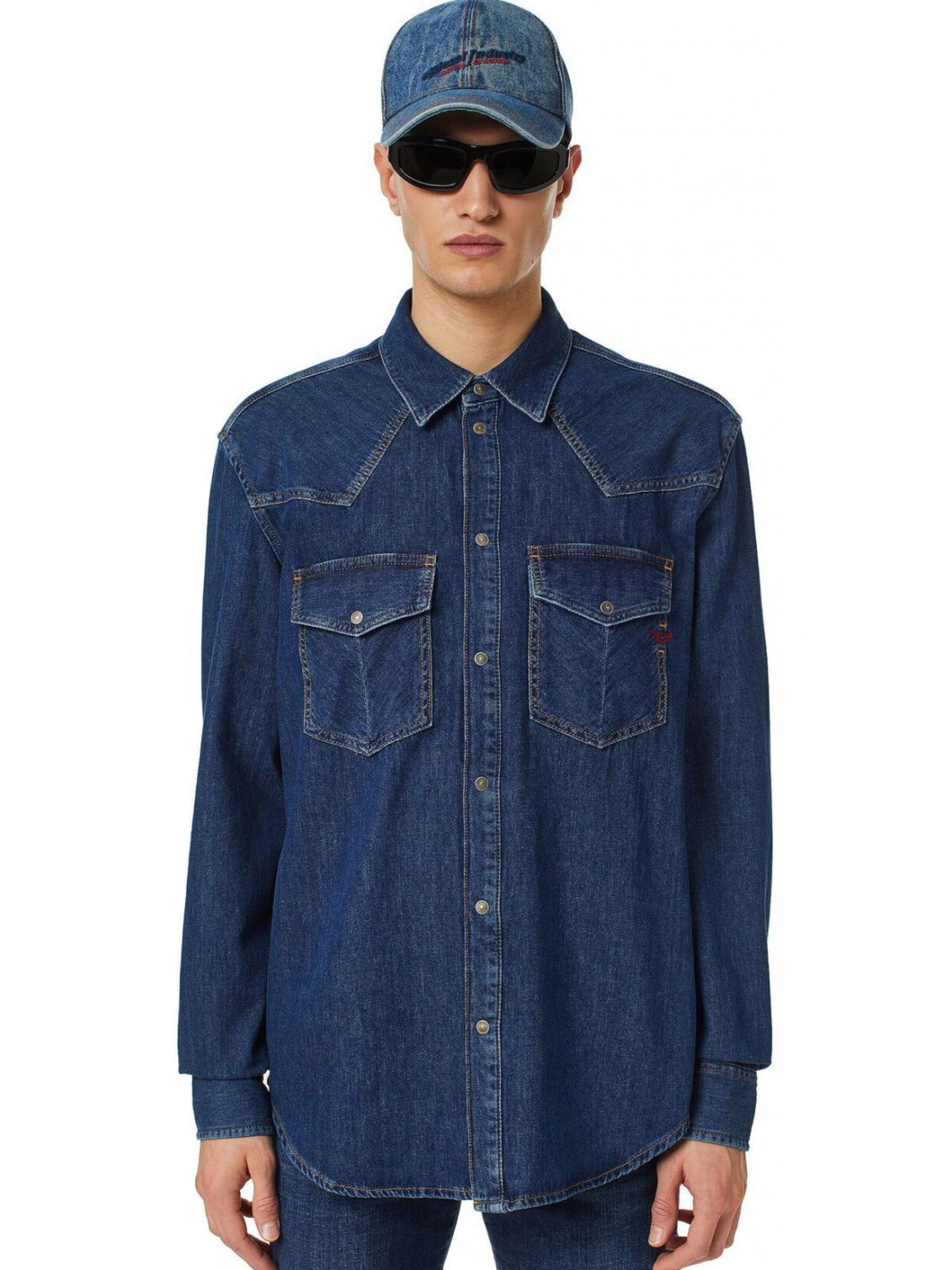 Regular fit Camicia di DIESEL in blu