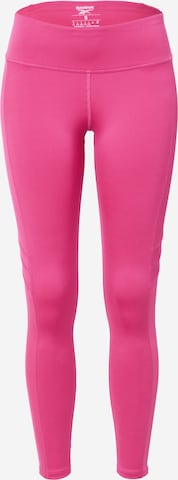 Reebok Športové nohavice - ružová: predná strana