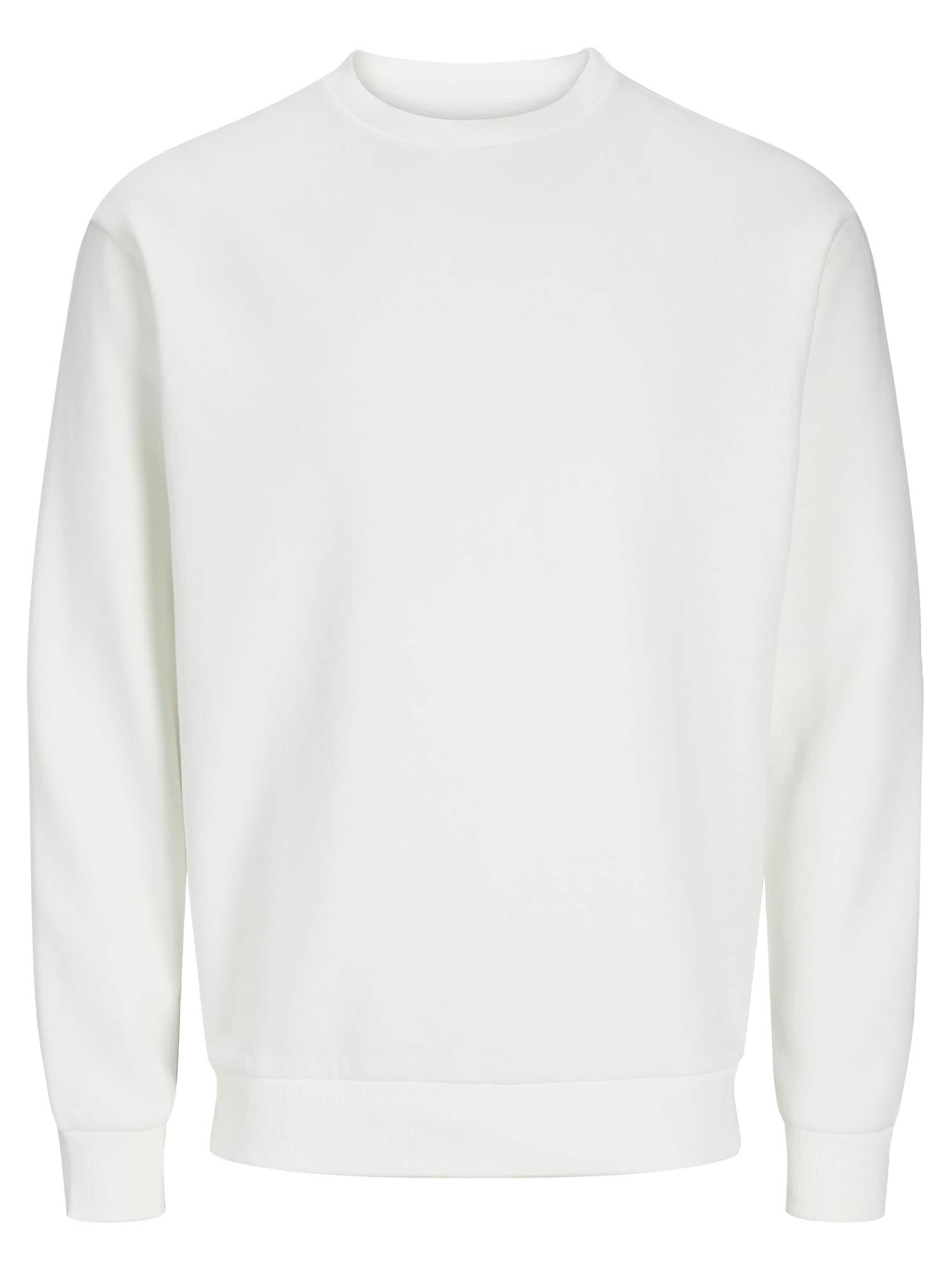 JACK & JONES Sweatshirt 'Bradley' in White: front