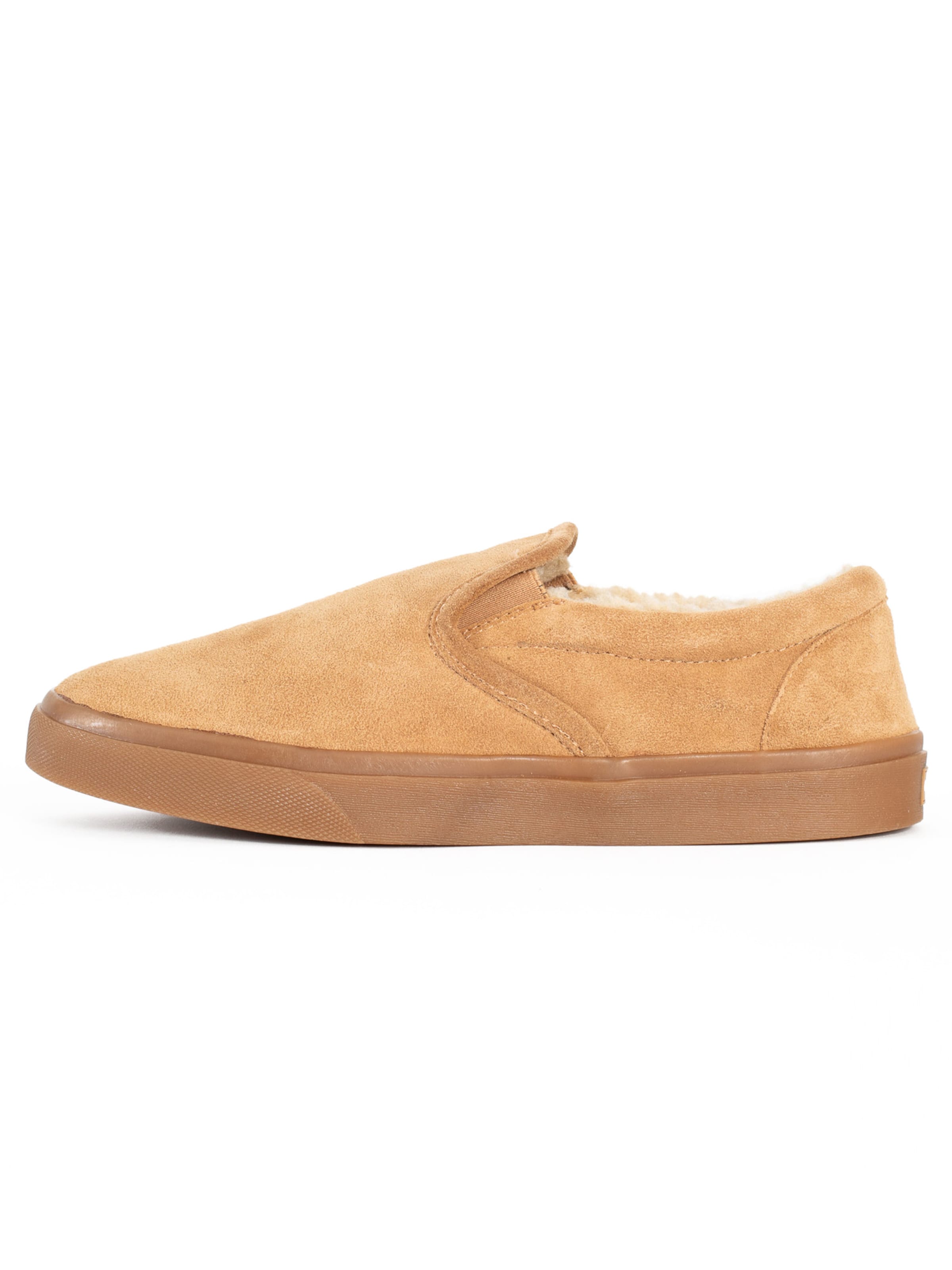 Baskets basses 'Alden' Minnetonka en beige : devant