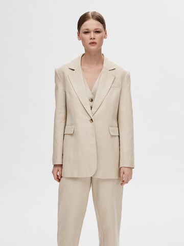 Blazer SELECTED FEMME en beige : devant