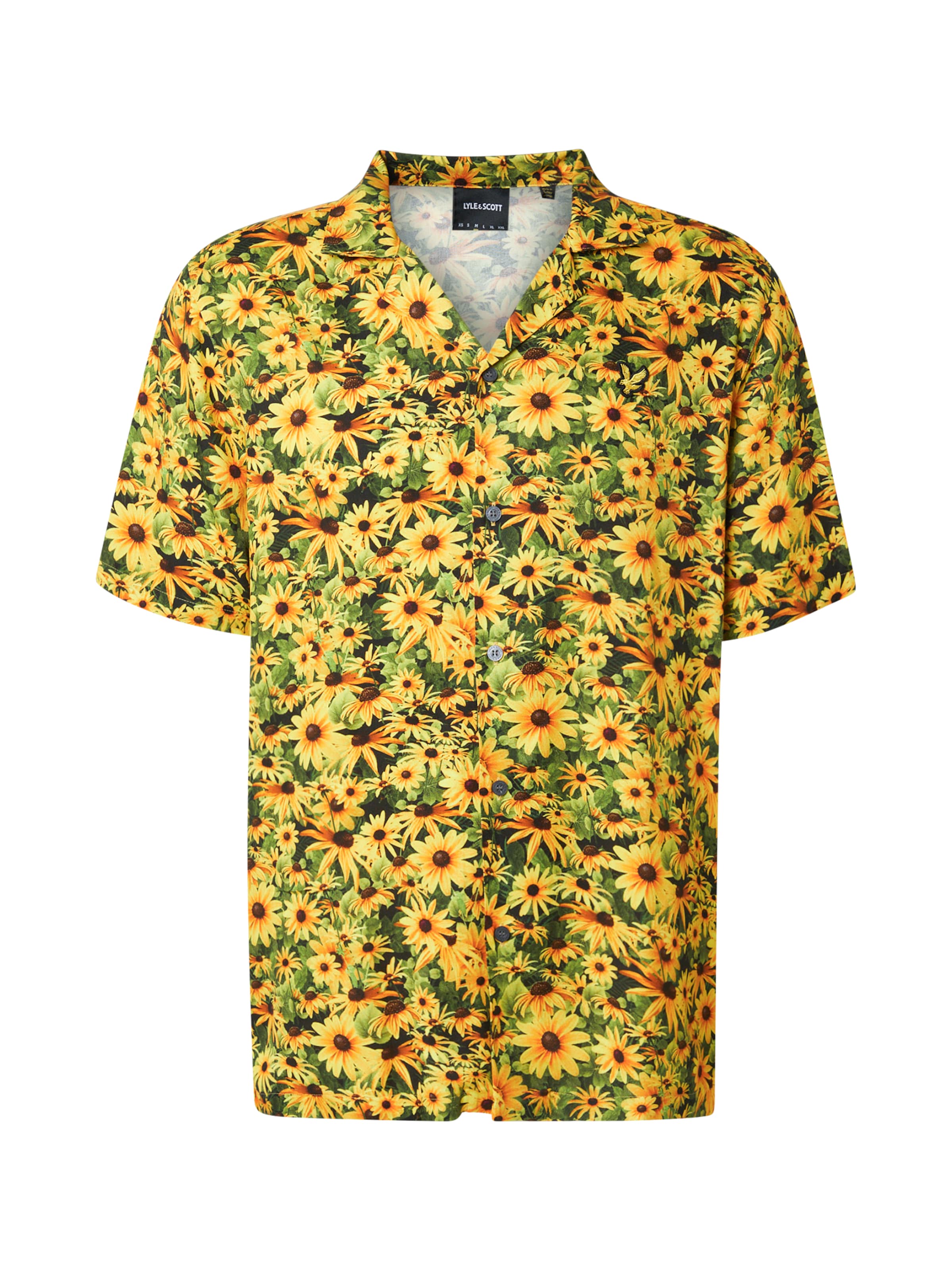 Lyle & Scott Camisa 'Wild Garden' em castanho escuro / amarelo / verde escuro / laranja, Vista do artigo