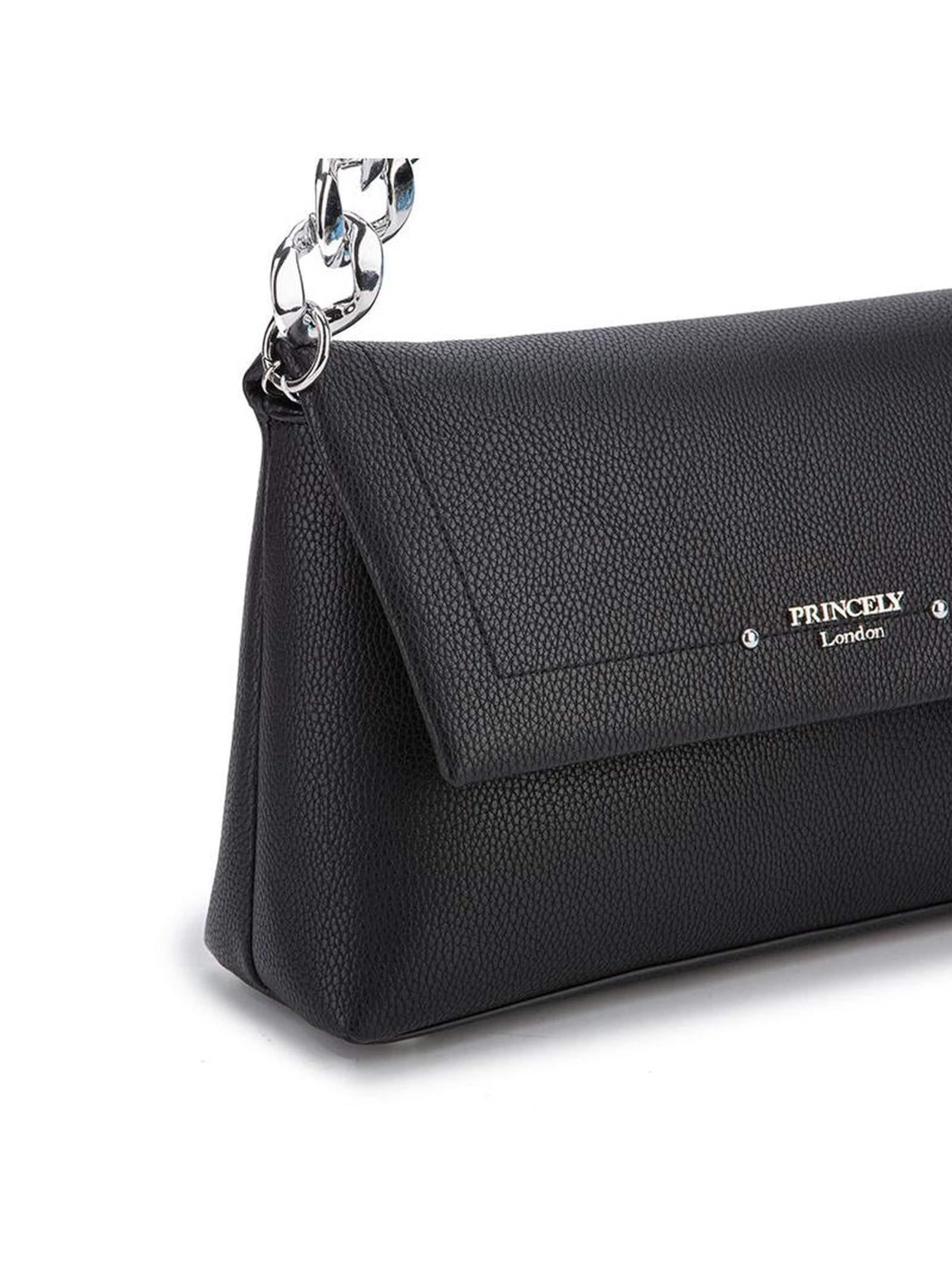 Princely London Schultertasche 'Peggy'‌‌‌‌‌‌‌‌‌ in Schwarz