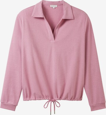 Sweat-shirt TOM TAILOR en rose : devant