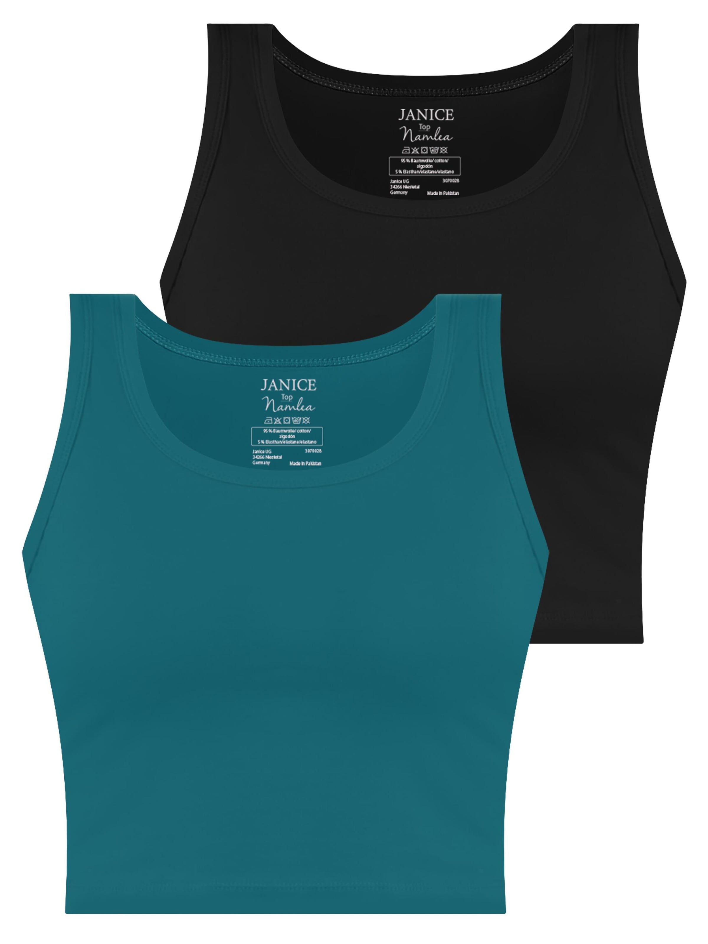 Top ' Namlea ' di Janice in blu: frontale