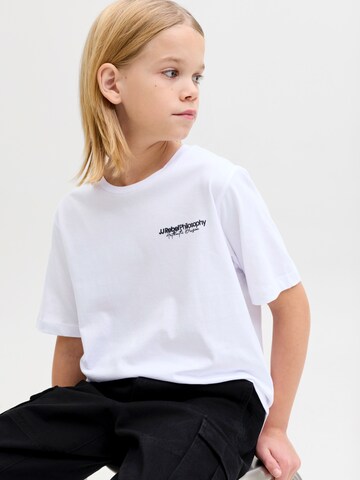 JJ Rebel - Camiseta 'JREBZACK' en blanco