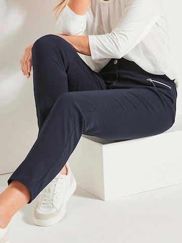 Goldner Slimfit Broek 'Bella' in Wit