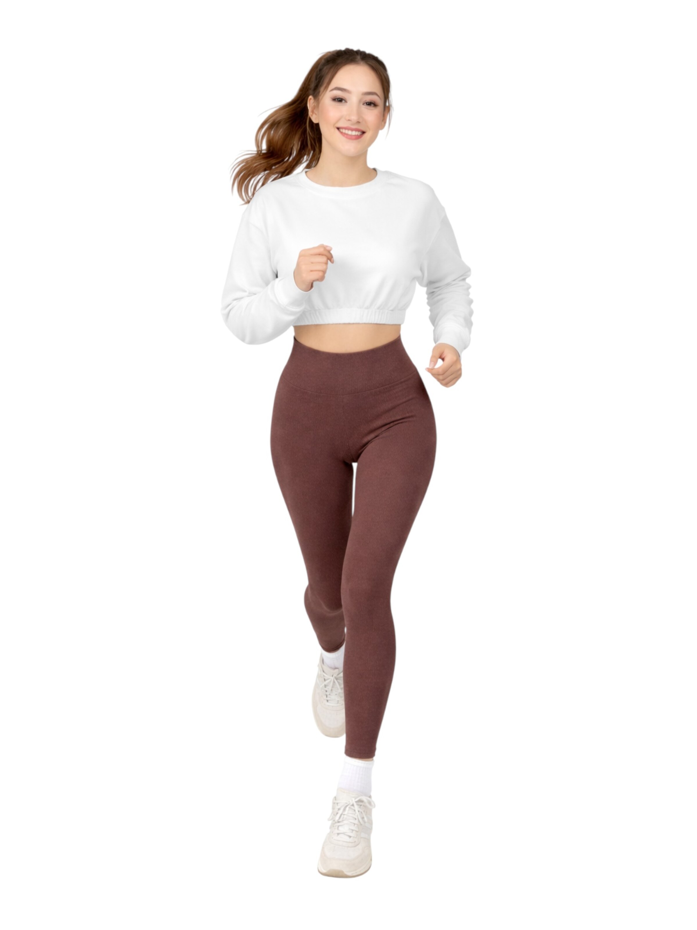 fashionshowcase Skinny Leggings 'LIVORA' i brun