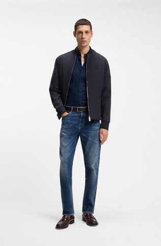 BOSS Zip-Up Hoodie in Blue