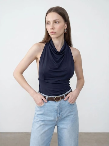 Dilvin Blouse in Blue: front