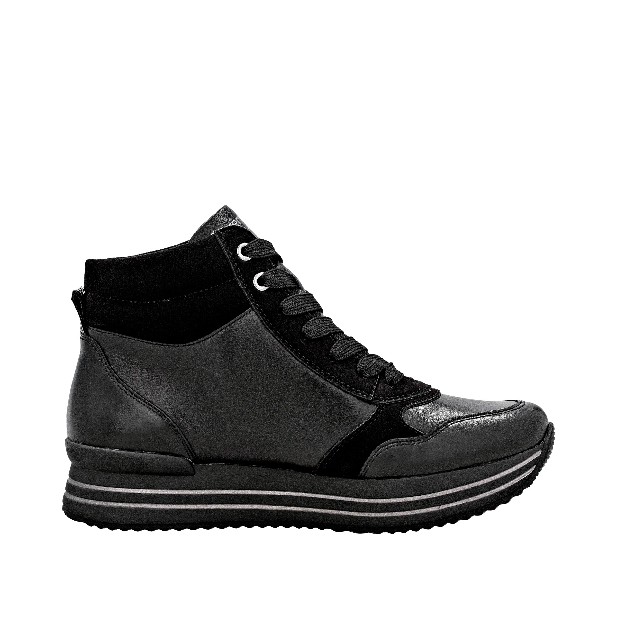 REMONTE High-Top Sneakers in Black