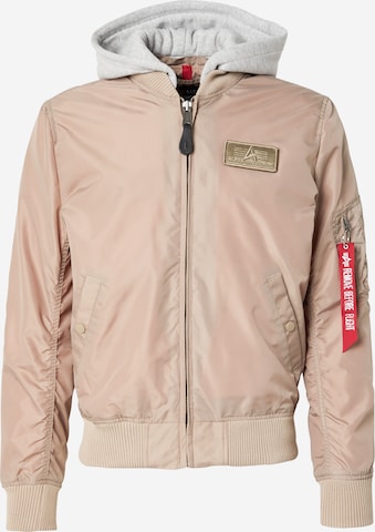 ALPHA INDUSTRIES Jacke 'MA-1' in Grau: Vorderseite