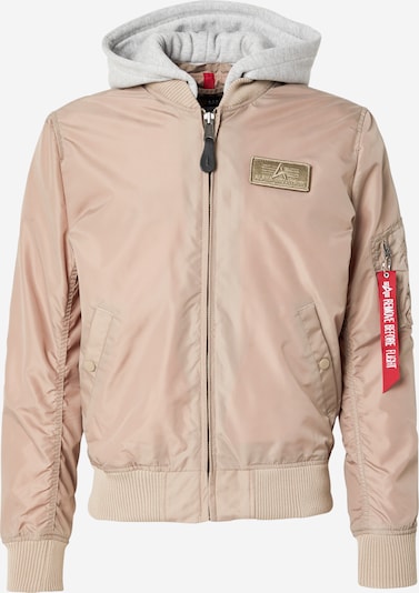 Demisezoninė striukė 'MA-1' iš ALPHA INDUSTRIES, spalva – smėlio spalva / rausvai pilka, Prekių apžvalga