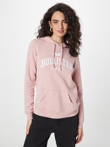 HOLLISTER - Sudadera en rosa: frente