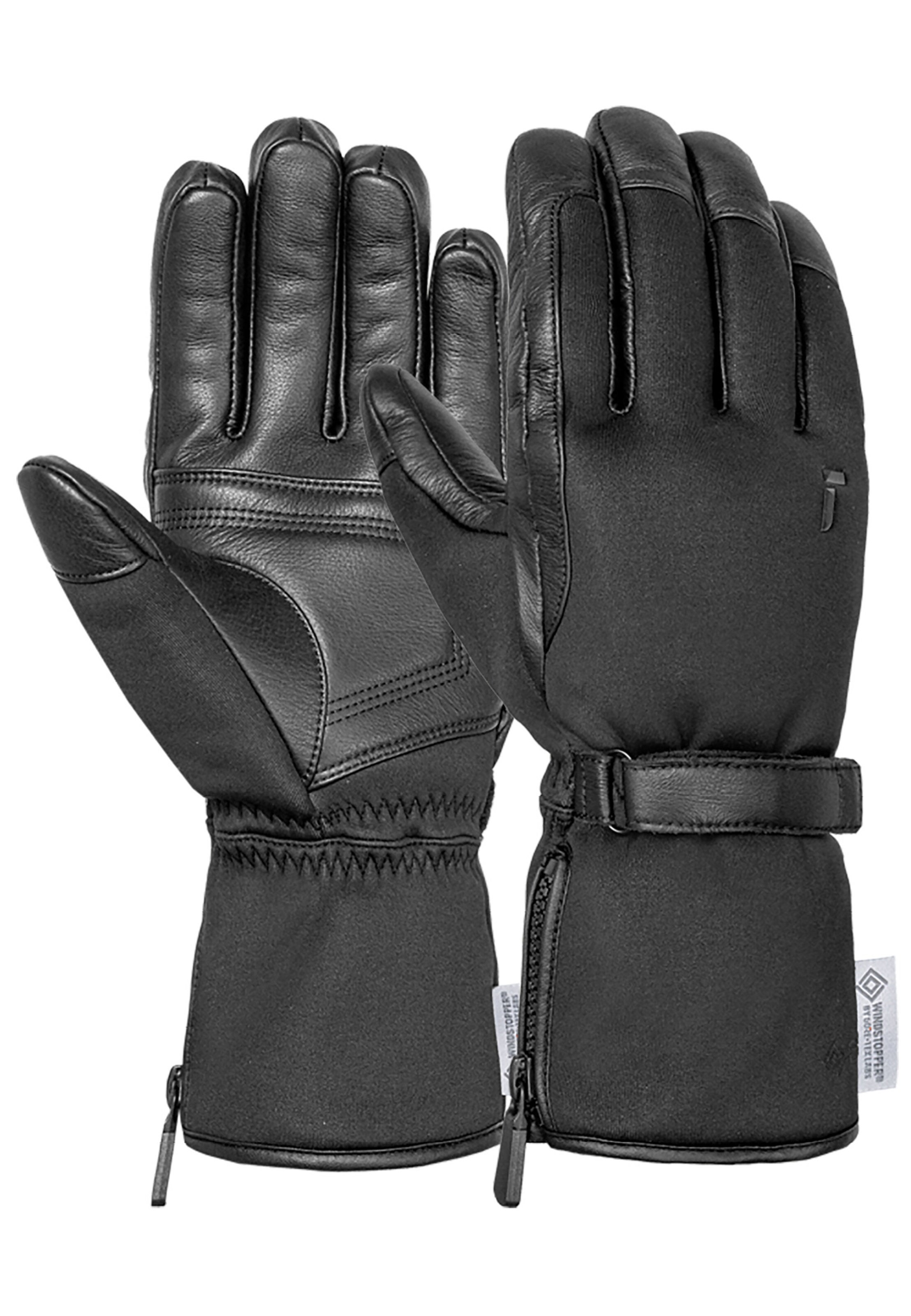 REUSCH Sports gloves 'Method WINDSTOPPER®' in Black: front