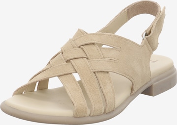 THINK! Strap Sandals 'Kamaa' in Beige: front