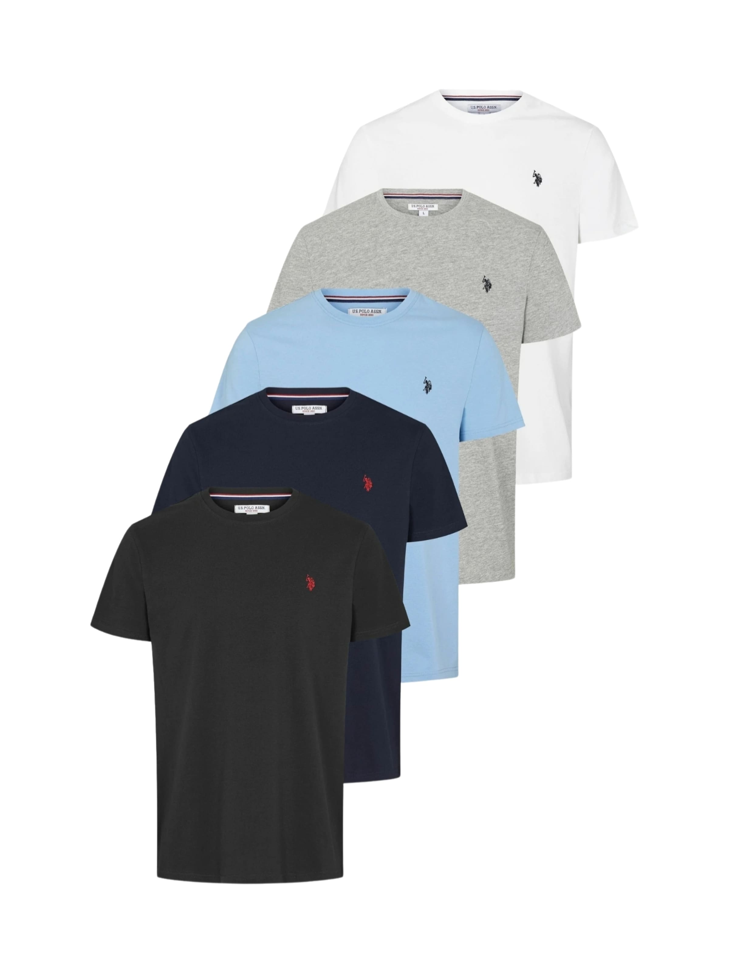 U.S. POLO ASSN. Tričko 'Arjun' – modrá: přední strana