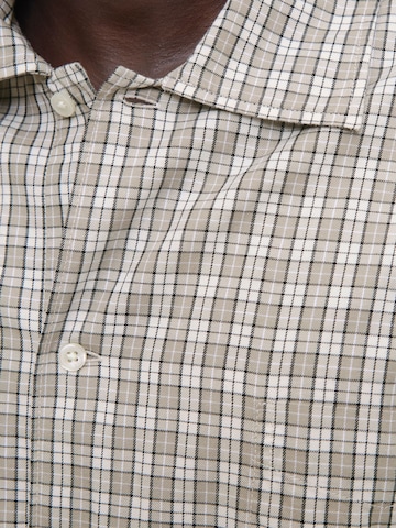 JACK & JONES Comfort fit Button Up Shirt 'JORAustin' in Grey