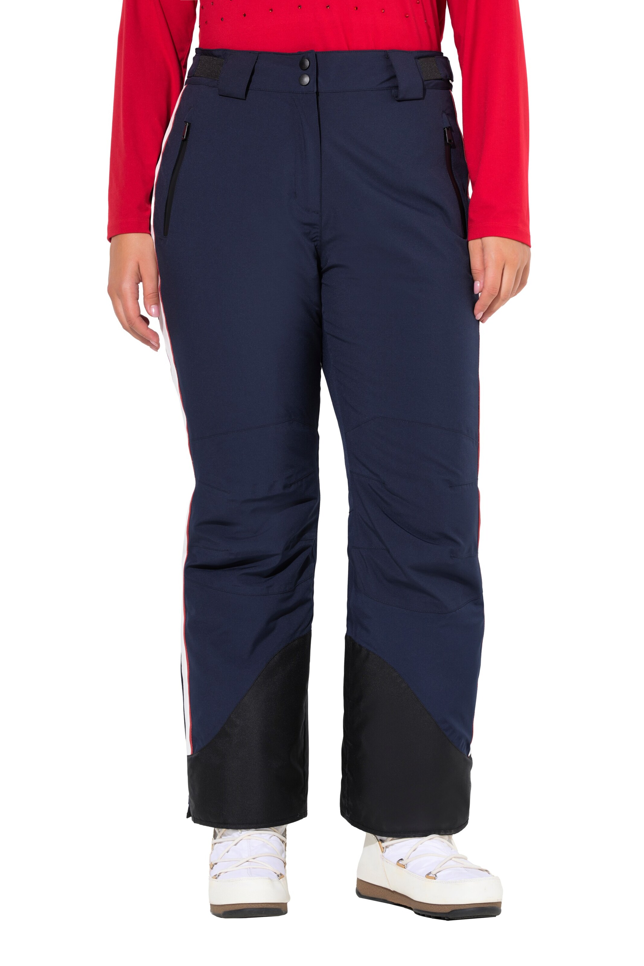 Ulla Popken Regular Funktionshose in Blau: Vorderseite