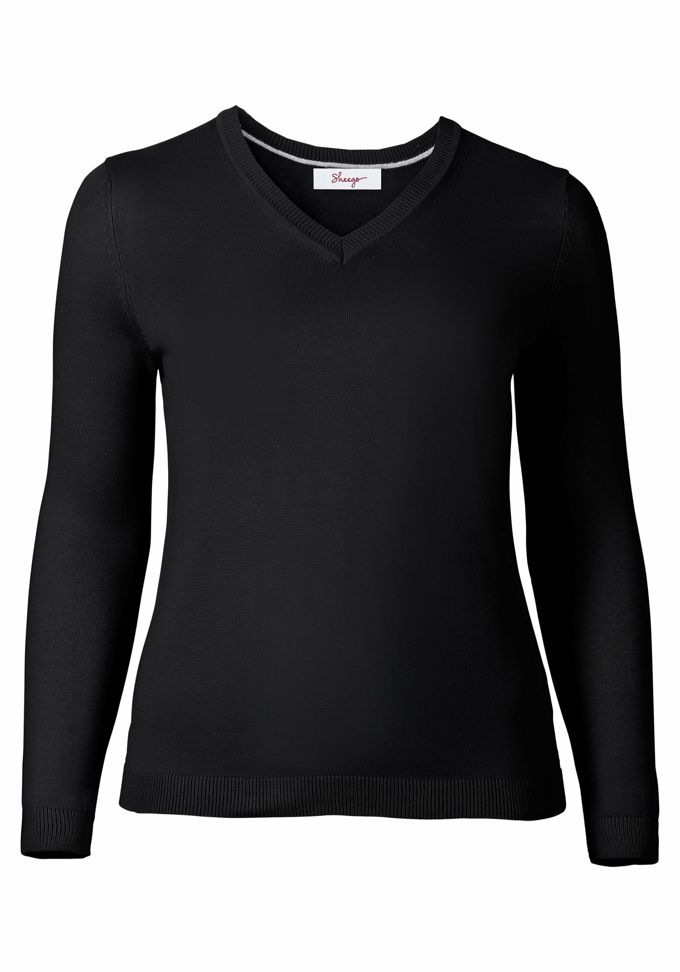 SHEEGO Свитер в Черный: спереди