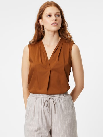 s.Oliver Blouse in Bruin: voorkant