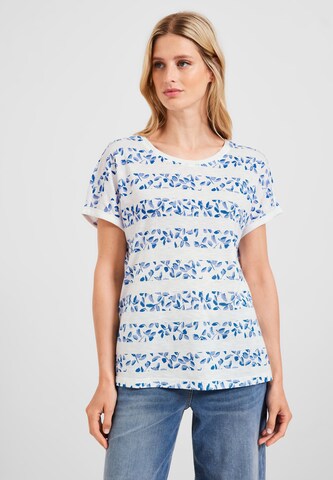 CECIL Shirt 'Florales' in Blau: predná strana