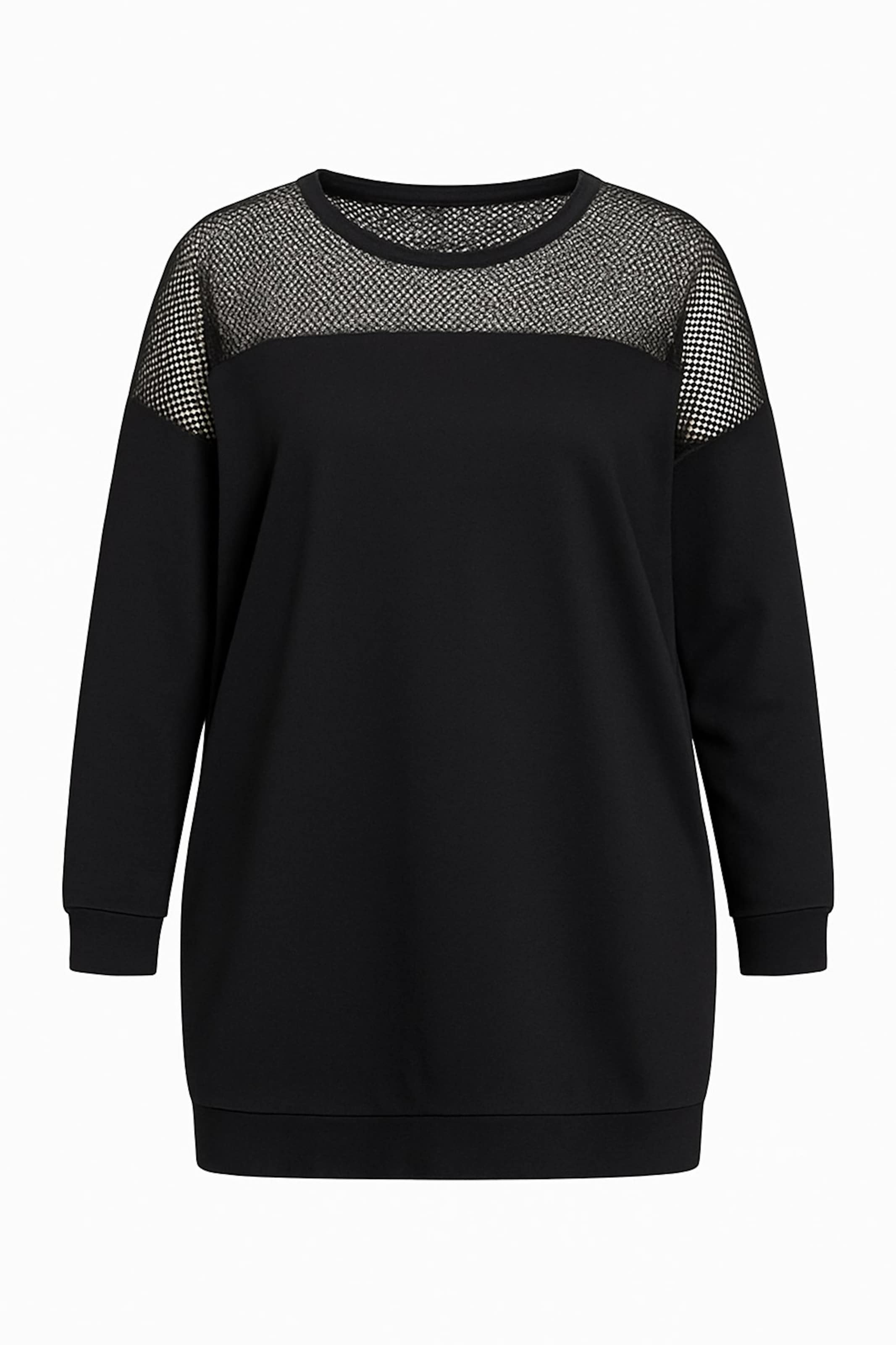 Stil Diva Sweatshirt in Black: front