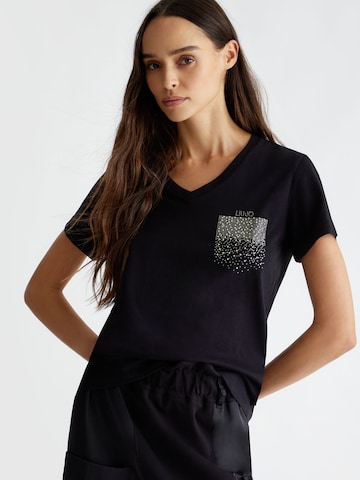 Tricou de la Liu Jo pe negru: față