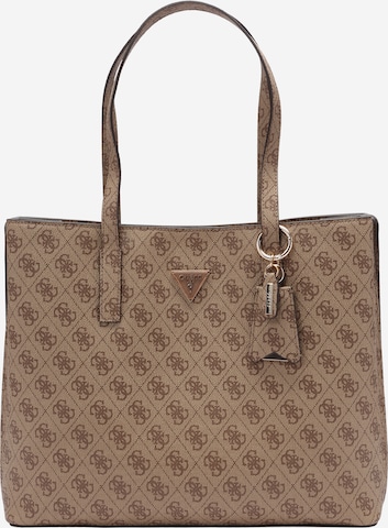 GUESS Шоппер 'MERIDIAN II GIRLFRIEND TOTE' в Бежевый: спереди