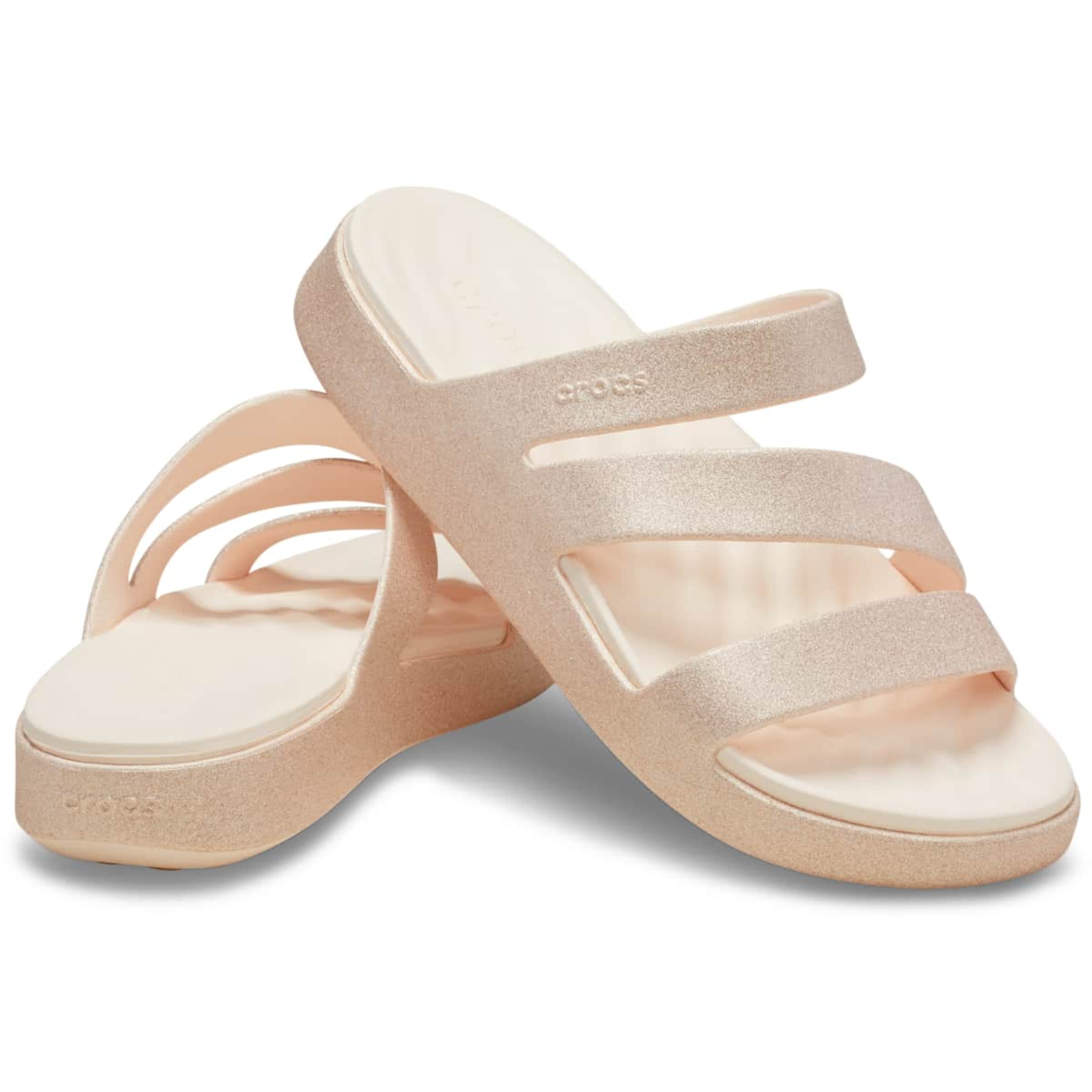 Crocs Klapki 'Getaway Glimmer Strappy' w kolorze pomarańczowy