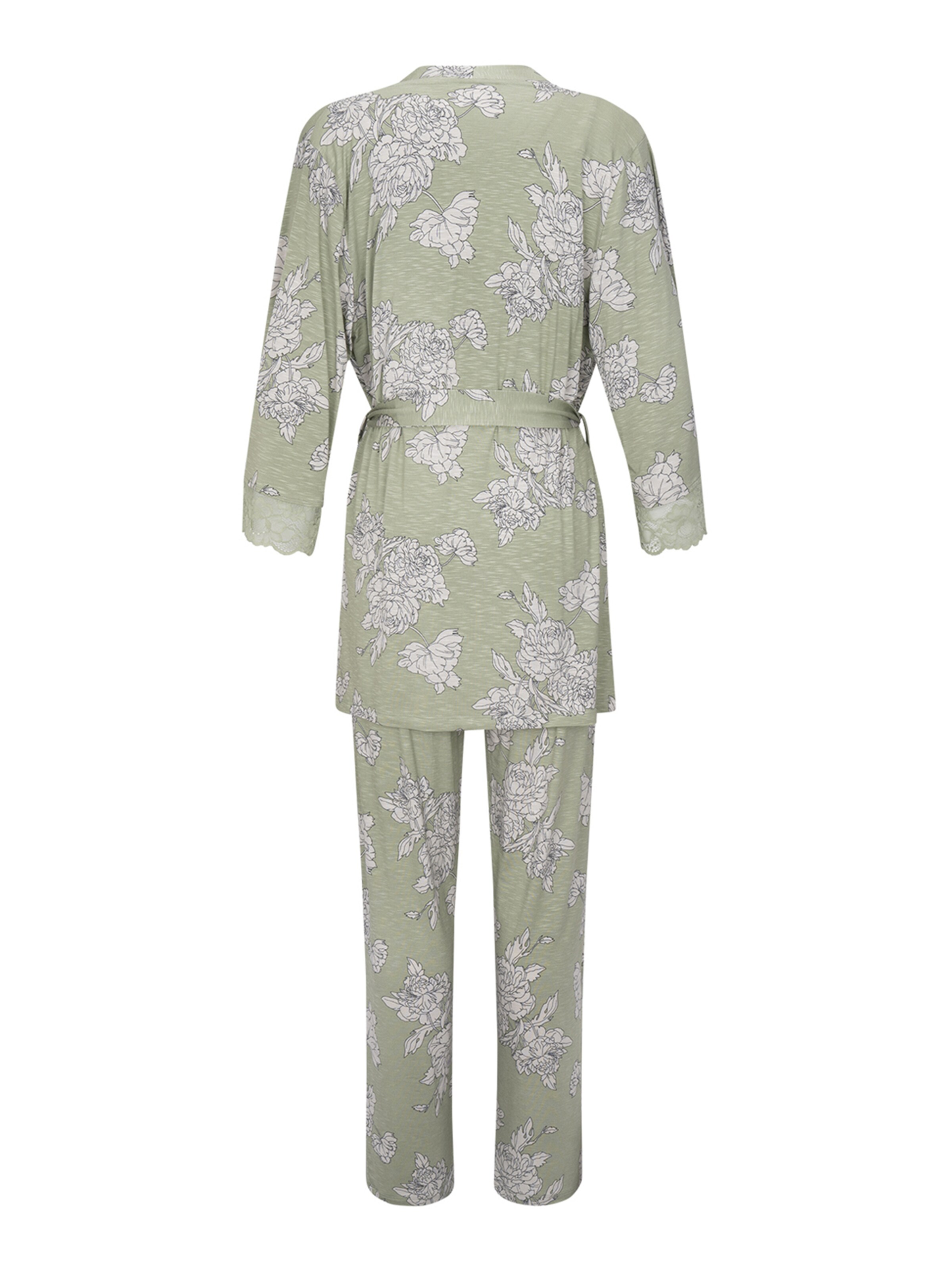 Goldenbay - Pijama ' Gown, Camisole & Pants Daylilli ' en verde