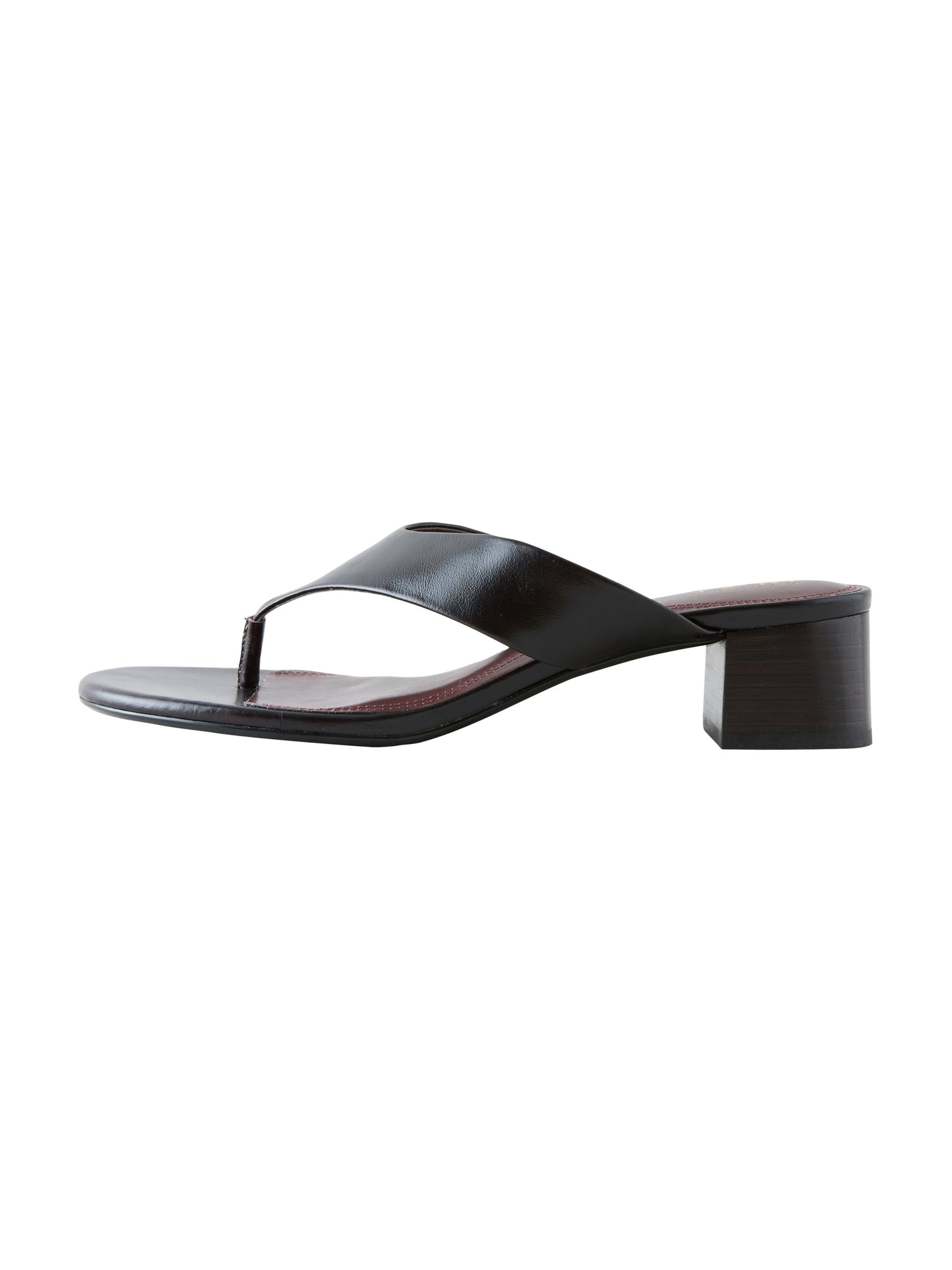 Next - Sandalias de dedo 'Forever Comfort' en negro: frente
